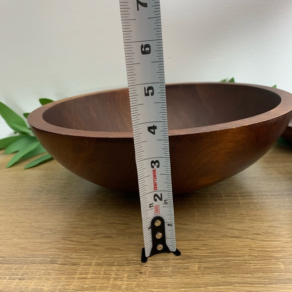 Baribocraft Set/4 wood Salad Snack Serving Bowls - Picture 6 of 9